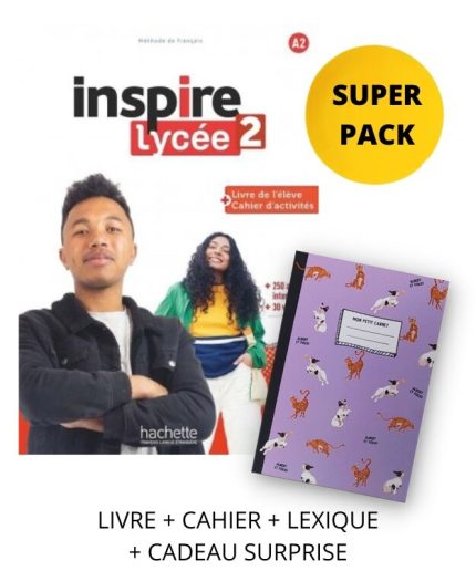 Inspire Lycee 2 (Livre de l' eleve + Cahier d'activites + Lexique + Cadeau Surprise)