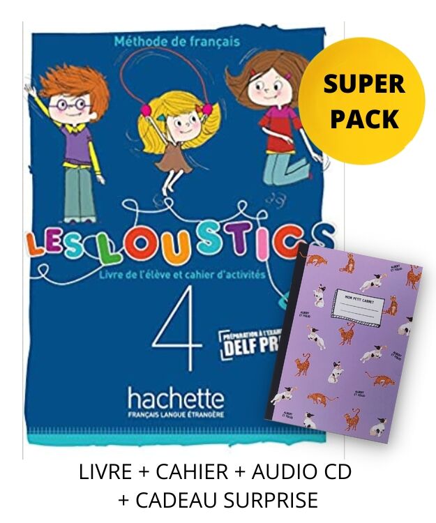 Les Loustics Mini Volume 4 A1 Super Pack: Livre de l' Eleve + Cahier d' Avtivites + Cadeau Surprise