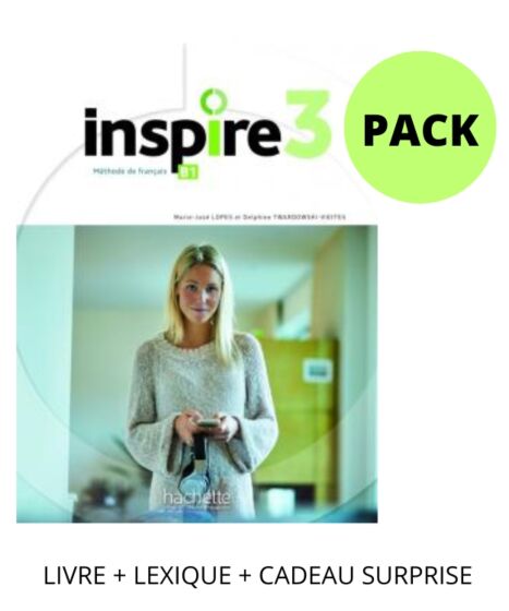 Inspire 3 Pack: Livre de l' Eleve + Lexique + Cadeau Surprise