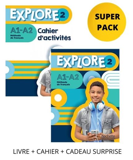 Explore 2 Super Pack: Livre de l' Eleve + Cahier d' Activites + Cadeau Surprise