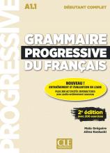 Grammaire progressive du francais - debutant complet  Livre + CD + Appli-web - 2eme edition