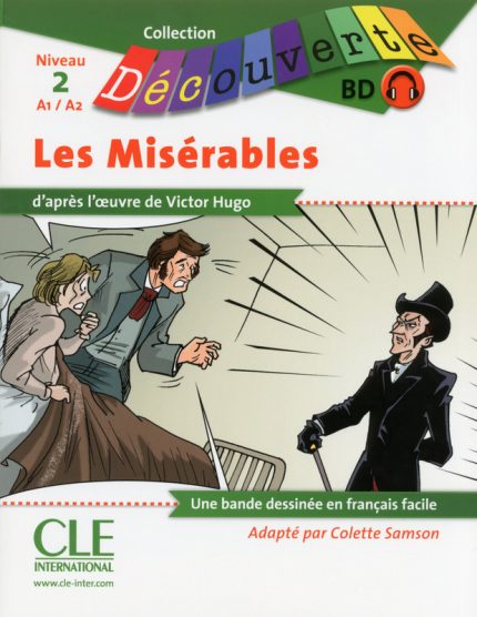 BD Les miserables - Niveau 2 (A1/A2) - Lecture Decouverte - Livre + CD