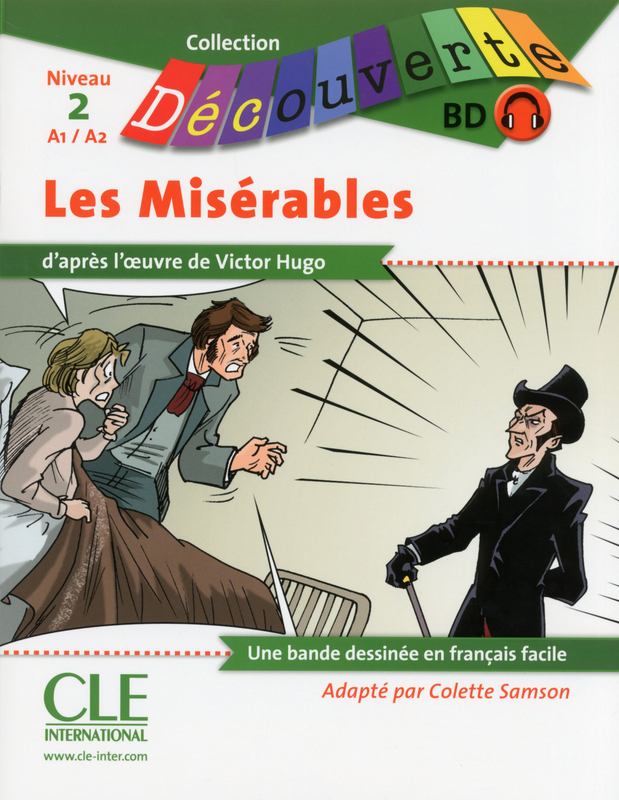 BD Les miserables - Niveau 2 (A1/A2) - Lecture Decouverte - Livre + CD