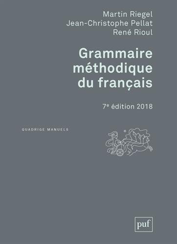 Grammaire methodique du francais