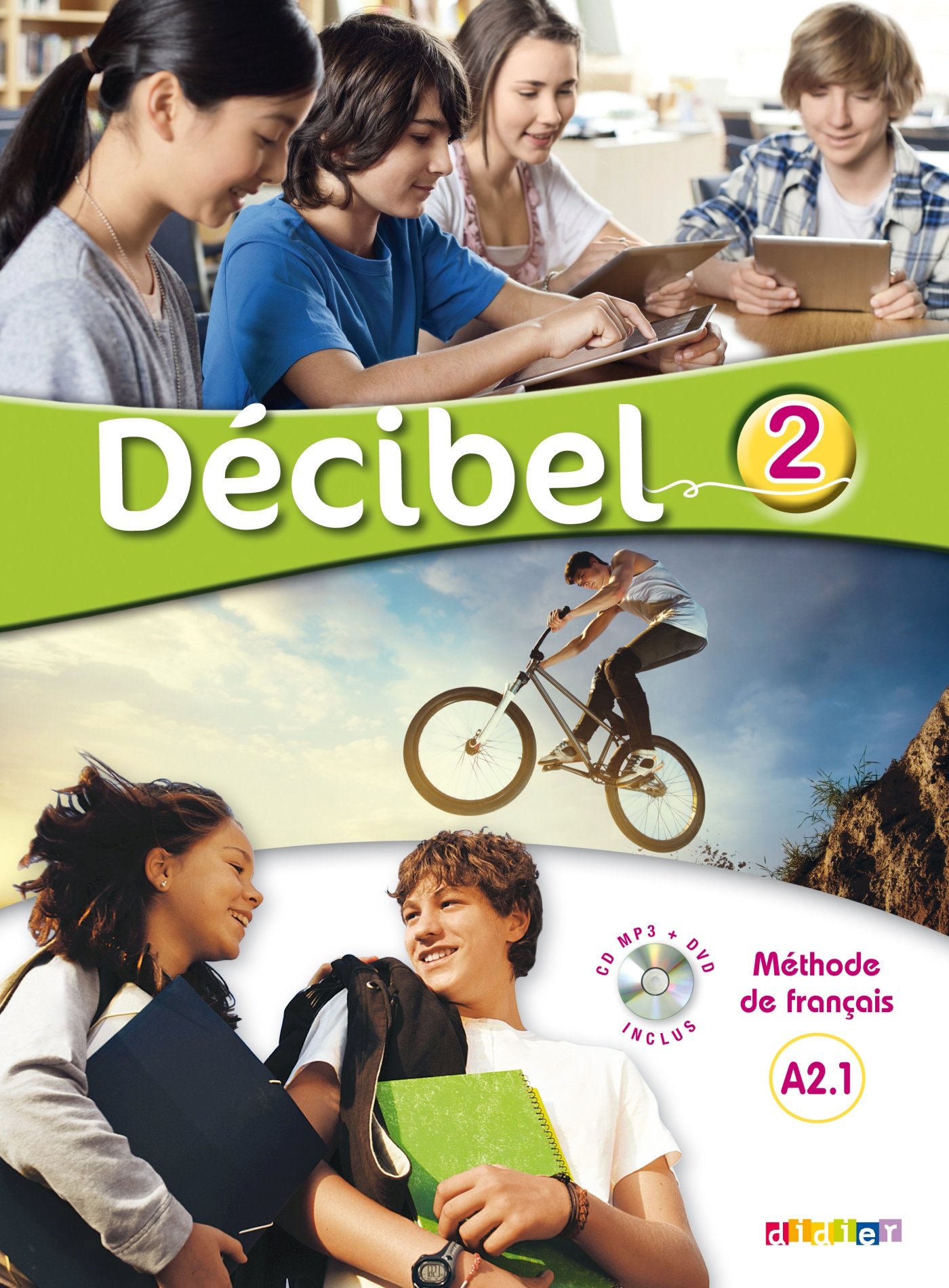 Decibel 2  A2.1  Methode de francais + CD mp3 + DVD