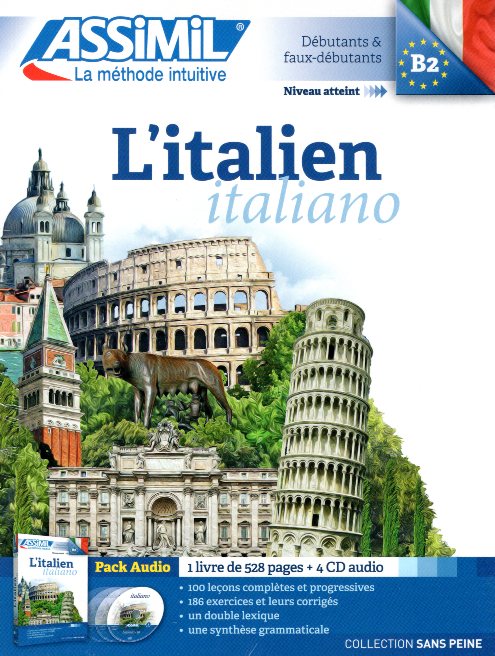 L Italien sans peine pack Livre + 4 CD audio