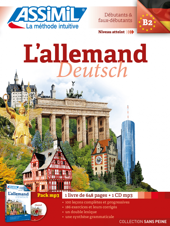 L'allemand Sans Peine pack + 1 CD mp3 Langue maternelle : FRANCAIS Langue etudiee : ALLEMAND