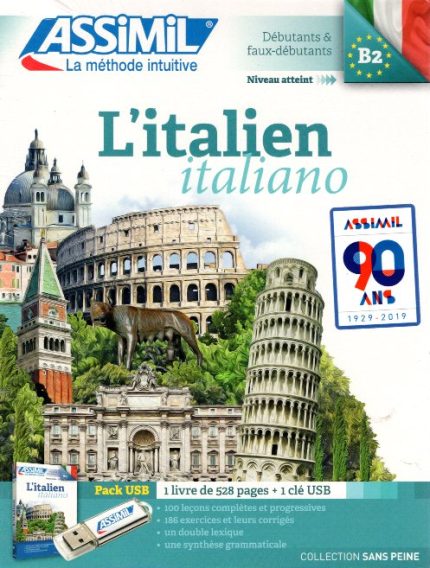 L'Italien Sans Peine Livre + Cle USB