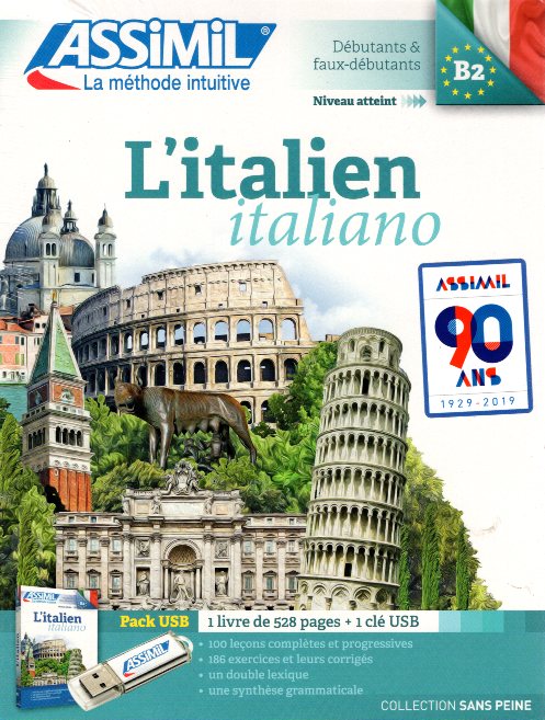 L'Italien Sans Peine Livre + Cle USB
