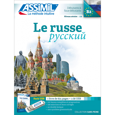 Assimil Le russe pack  (livre + 1 Cle Usb)Langue maternelle : FRANCAIS Langue etudiee : RUSSE