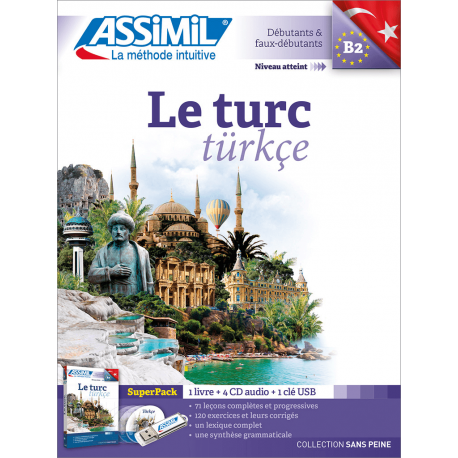 Le Turc Superpack 1 livre + 4 CD audio + 1 cle USB (fichiers mp3)