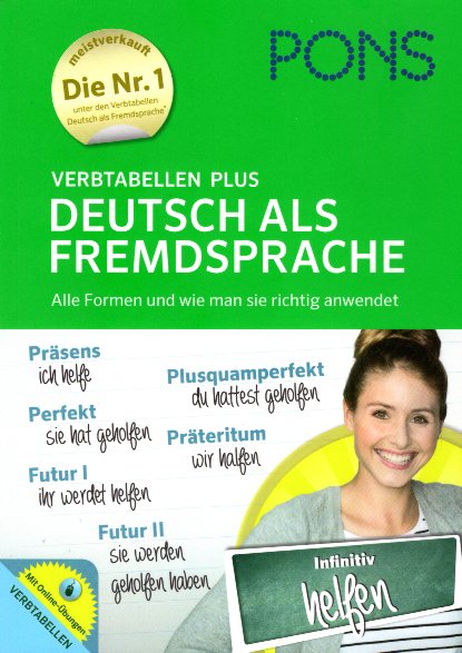 PONS Verbtabellen Plus Deutsch als Fremdsprache mit Online Ubungen