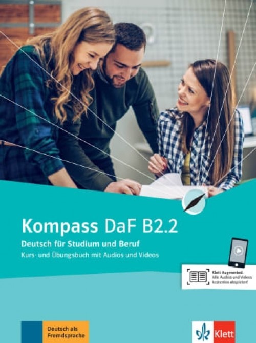 Kompass DaF B2.2 Kurs- und Ubungsbuch mit Audios und Videos