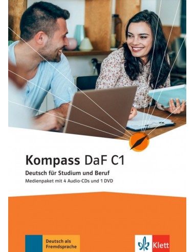Kompass DaF C1 Medienpaket (4 Audio-CDs + 1 DVD)
