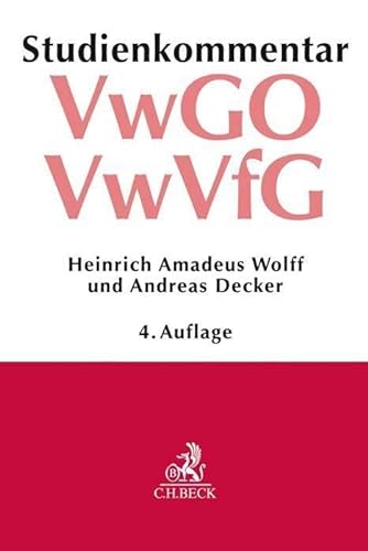Stuidenkommentar VwGO/VwVfG 4.Auflage