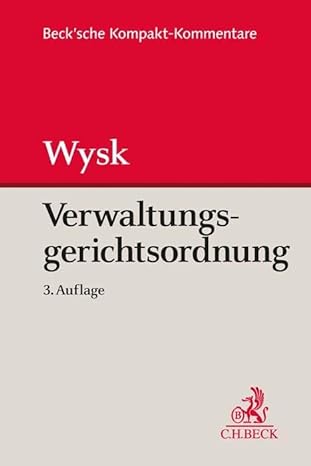 Verwaltungsgerichtsordnung 3.Auflage