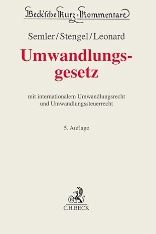 Umwandlungsgesetz 5.Auflage
