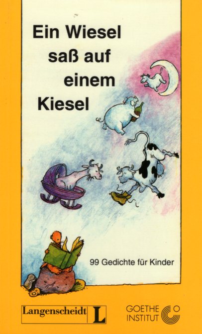 EIN WIESEL SASS AUF EINEM KIESEL