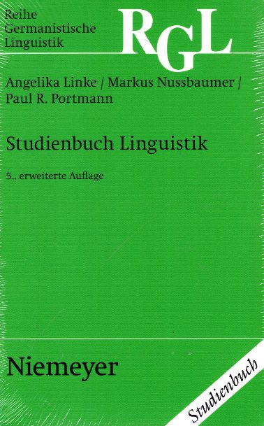 Studienbuch Linguistik - Reihe Germanistische Linguistik