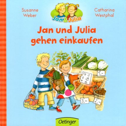 Jan und Julia gehen einkaufen