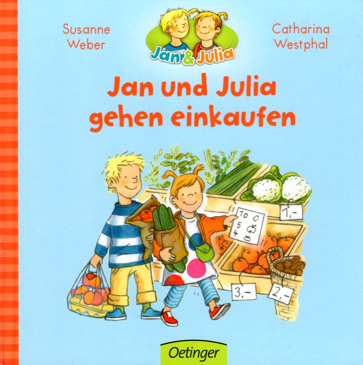 Jan und Julia gehen einkaufen
