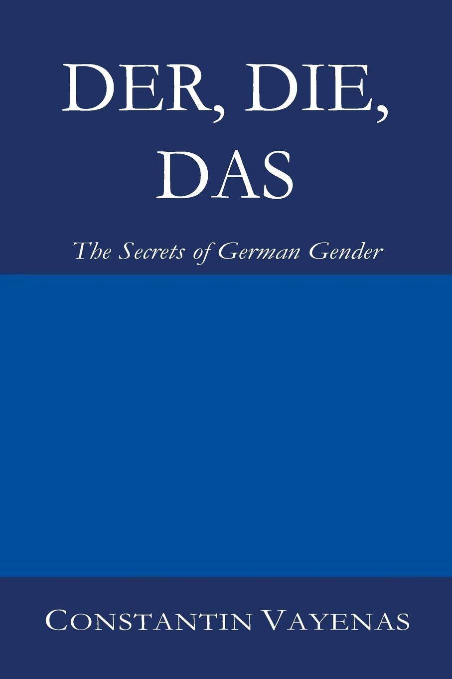 Der, Die, Das The Secrets of German Gender