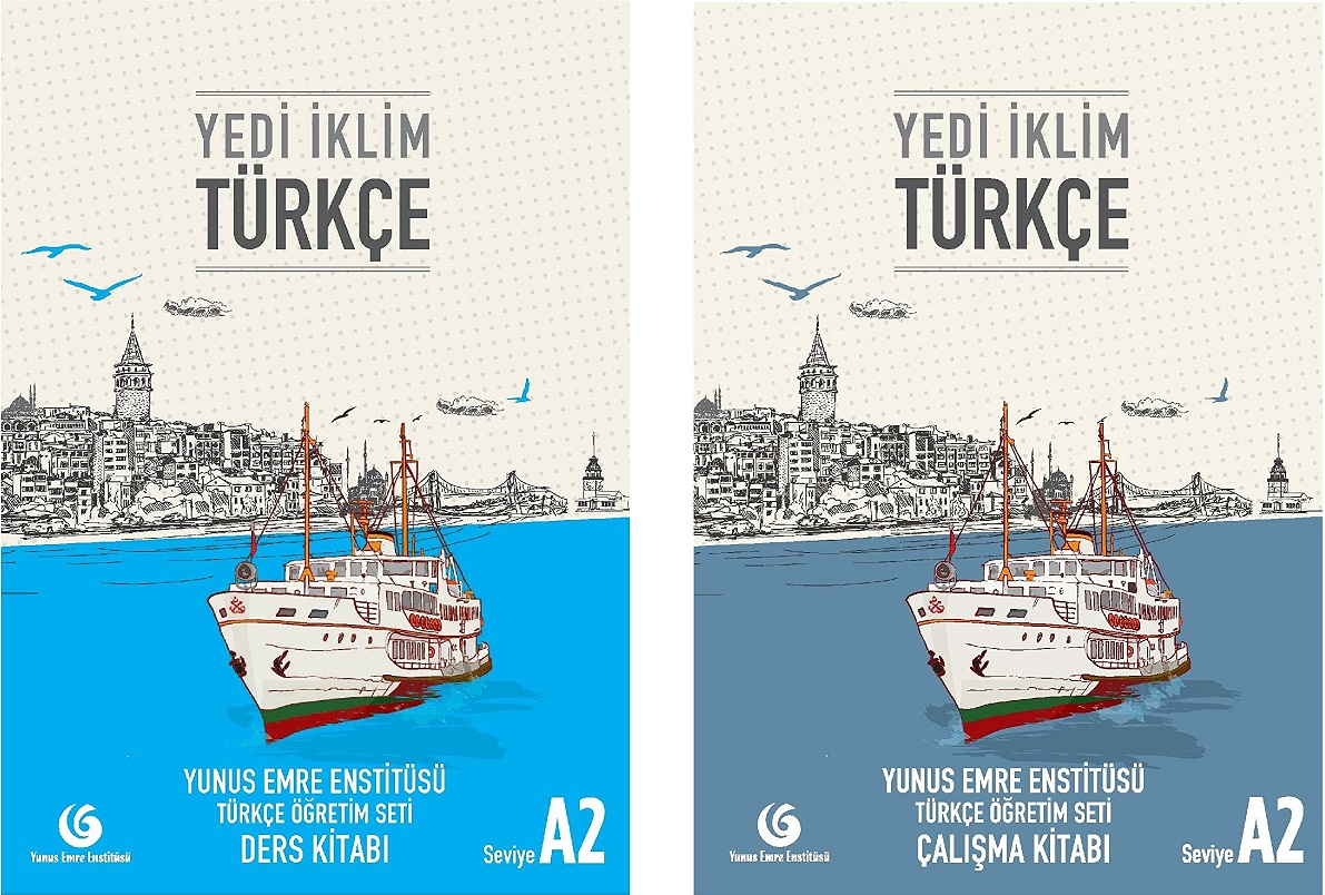 Yedi Iklim Turkce A2 set Ders Kitabi + Calisma Kitabi + QR Audio Files