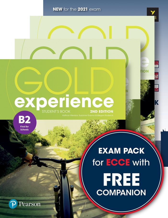 Exam Pack ECCE Gold Experience B2 Student's Book With APP + Workbook + Companion + York Exam Skills for ECCE Exam Pack ECCE Gold Experience B2 Student's Book With APP + Workbook + Companion + York Exam Skills for ECCE