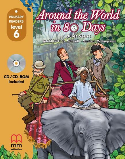 Around the World in Eighty Days Primary Readers Level 6 Student's Book with CD