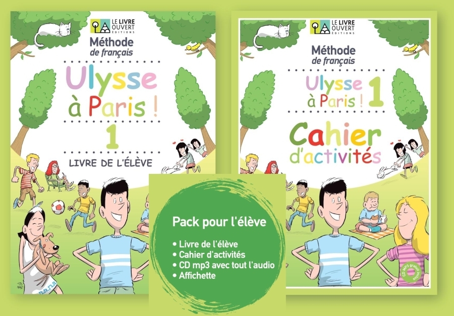 Ulysse a Paris 1 Pack Eleve (Livre de l'eleve + Cahier d’activites + CD-Rom + affichette)