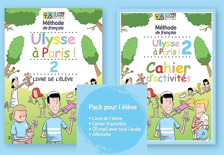 Ulysse a Paris 2 Pack Eleve (Livre de l'eleve + Cahier d’activites + Cd-Rom + affichette)