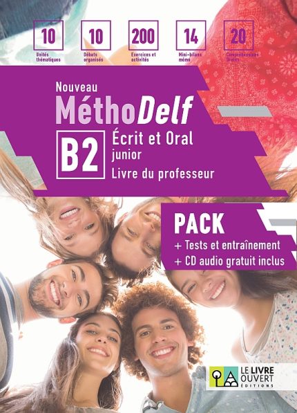 Nouveau Methodelf B2 junior Pack Livre du Professeur Ecrit et Oral + Tests + CD Audio gratuit inclus