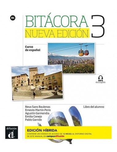 Bitacora 3 Nueva edicion Libro del alumno + mp3 descargable - Edicion Hibrida