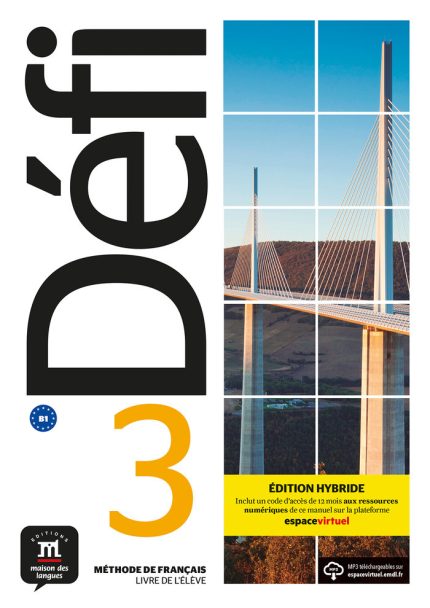 Defi 3 Livre de l’eleve + MP3 downloads (Edition Hybride)
