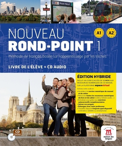 Nouveau Rond-Point 1 Livre de l'eleve + CD (Edition Hybride)
