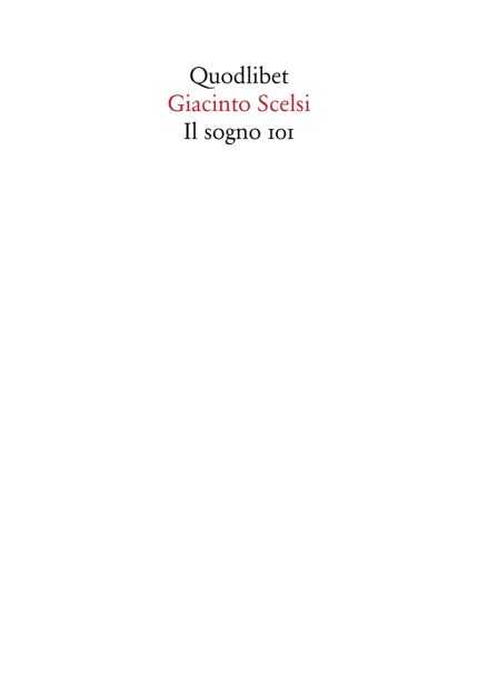 Il sogno 101