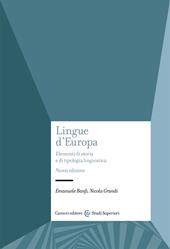 Lingue d'Europa Elementi di storia e di tipologia linguistica Nuova edizione