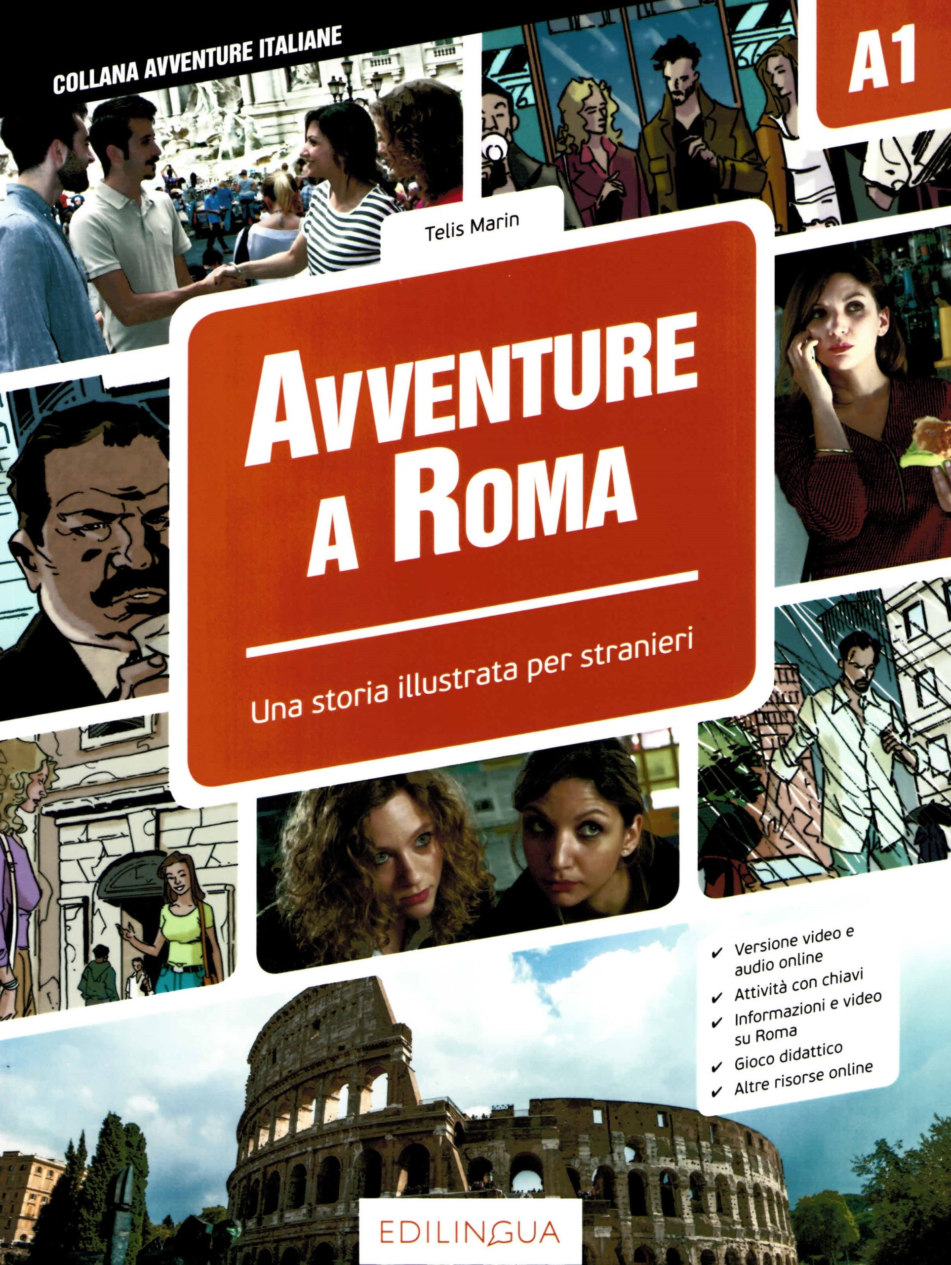 Avventure a Roma - Una storia illustrata per stranieri