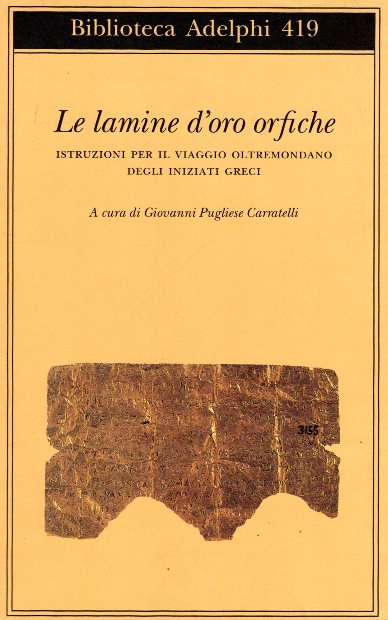 Le Lamine d oro orfiche