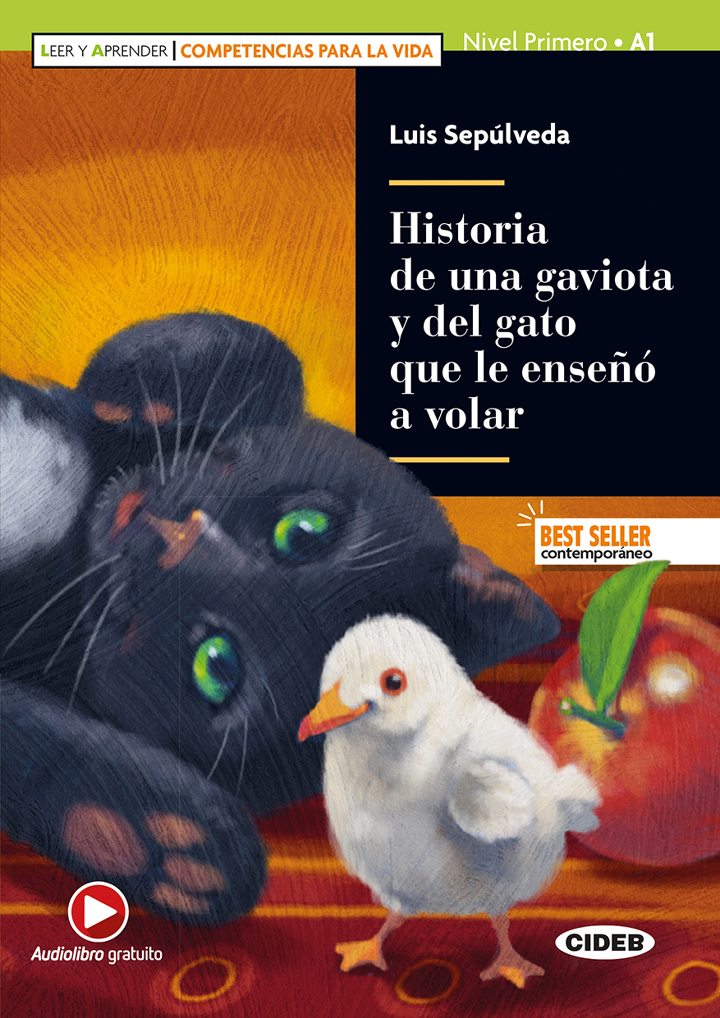 Historia de una gaviota y del gato que le enseno a volar + Audiolibro Gratuito Nivel primero A1