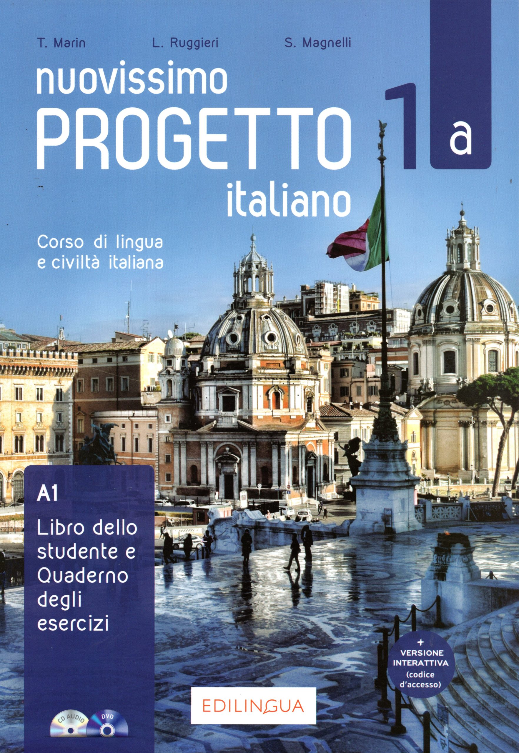 Nuovissimo Progetto italiano 1a Libro & Quaderno + CD audio + DVD + versione interattiva