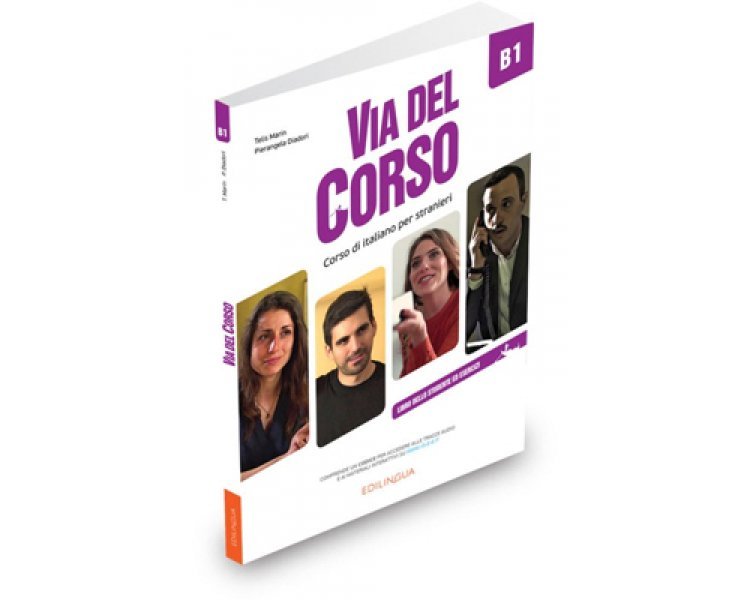 Via del Corso B1 Libro dello studente ed esercizi + 2 CD Audio + DVD Video