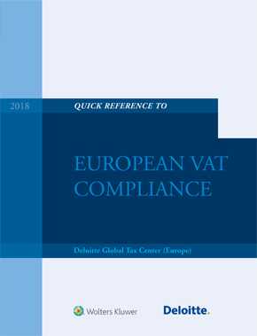 Quick Reference Guide to European VAT Compliance 2018