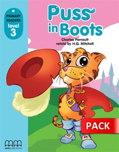 Puss In Boots Primary Readers Level 3 Student's Book With CD-ROM
