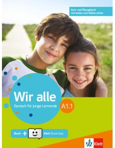 Wir alle A1.1 Kursbuch mit Audios & Videos online und Ubungsbuch + Klett Book-App-Code (για 12μηνη χρήση)