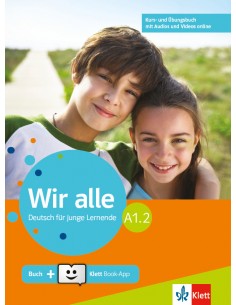 Wir alle A1.2 Kursbuch mit Audios & Videos online und Ubungsbuch + Klett Book-App-Code (για 12μηνη χρήση)