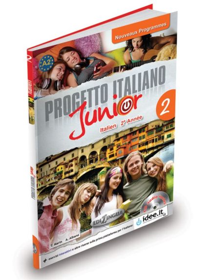 Progetto Italiano Junior 2 pour francophones Methode + audio