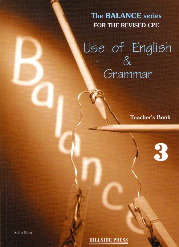 Balance 3 Use of English & Grammar Teacher's Book