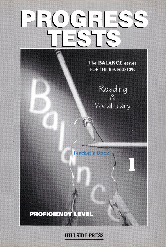 Balance 1 Reading & Vocabulary Teacher's Book