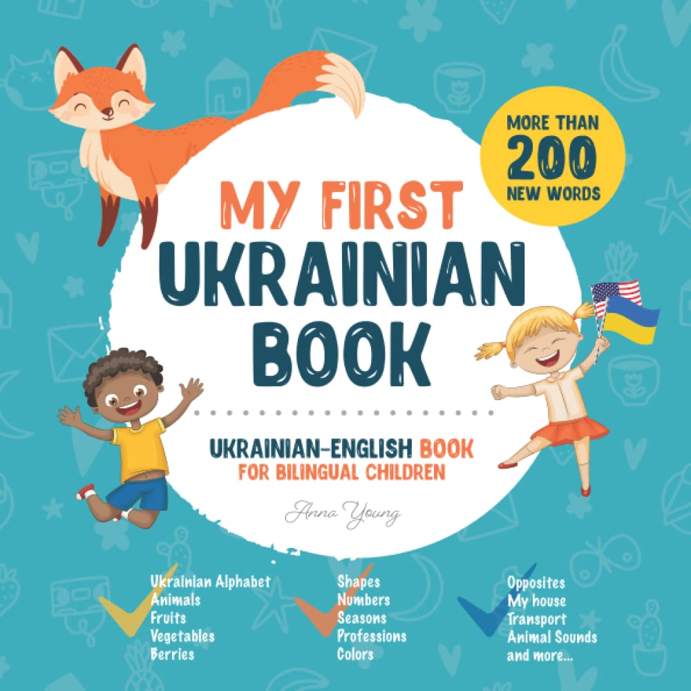 My First Ukrainian Book Bilingual Children Ukrainian-English